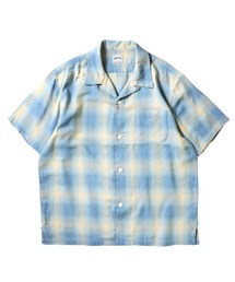 7色展開】HOUSTON ヒューストン OMBRE CHECK L/S SHIRT オンブレ