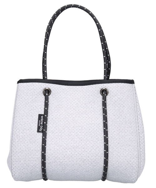 Willow Bay(ウィローベイ)の「【willow bay】BASIC DAYDREAMER MINI ミニトートバック(トートバッグ・レディース・ライトグレー/チャコールグレー・FREE)」の2枚目の写真
