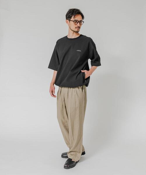 THOUSAND MILE(サウザンドマイル)の「『吸水速乾/UVカット』『別注』THOUSAND MILE×URBAN RESEARCH WASHER CODE T-SHIRTS(Tシャツ/カットソー・メンズ・チャコールグレー/ブラック/ストライプ・SMALL/MEDIUM/LARGE)」の7枚目の写真