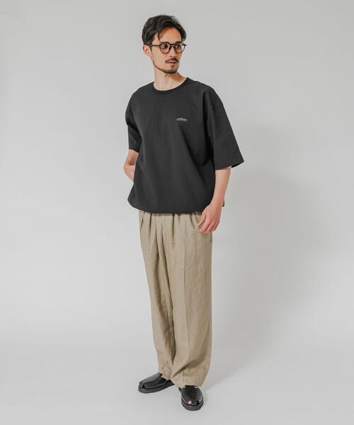 THOUSAND MILE(サウザンドマイル)の「『吸水速乾/UVカット』『別注』THOUSAND MILE×URBAN RESEARCH WASHER CODE T-SHIRTS(Tシャツ/カットソー・メンズ・チャコールグレー/ブラック/ストライプ・SMALL/MEDIUM/LARGE)」の8枚目の写真