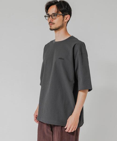 THOUSAND MILE(サウザンドマイル)の「『吸水速乾/UVカット』『別注』THOUSAND MILE×URBAN RESEARCH WASHER CODE T-SHIRTS(Tシャツ/カットソー・メンズ・チャコールグレー/ブラック/ストライプ・SMALL/MEDIUM/LARGE)」の16枚目の写真