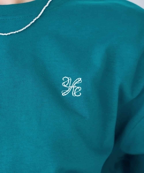 a.v.v(アーヴェヴェ)の「大人のクロップド刺繍Tシャツ【UVカット・接触冷感】(Tシャツ/カットソー・レディース・クリーム/アイボリー/グリーン/ホワイト/ネイビー・38/36/40)」の17枚目の写真