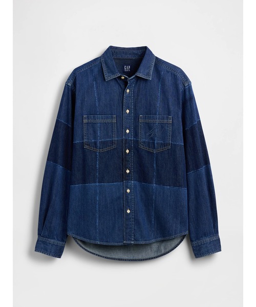 セール】Gap × Sean Wotherspoon パッチワークデニムオーバーシャツ
