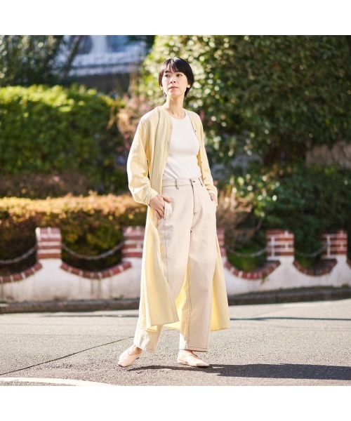 COMMON+HAUS(コモンハウス)の「ウォッシュド バレルパンツ(デニムパンツ・レディース・ブルー/アイボリー/ブラウン・S/M/L)」の16枚目の写真