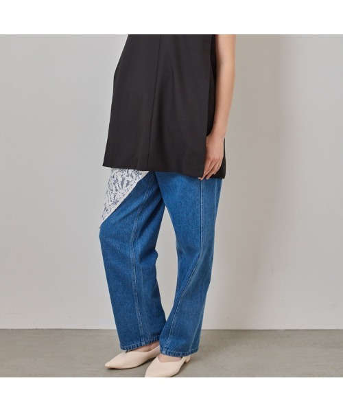 COMMON+HAUS(コモンハウス)の「ウォッシュド バレルパンツ(デニムパンツ・レディース・ブルー/アイボリー/ブラウン・S/M/L)」の21枚目の写真