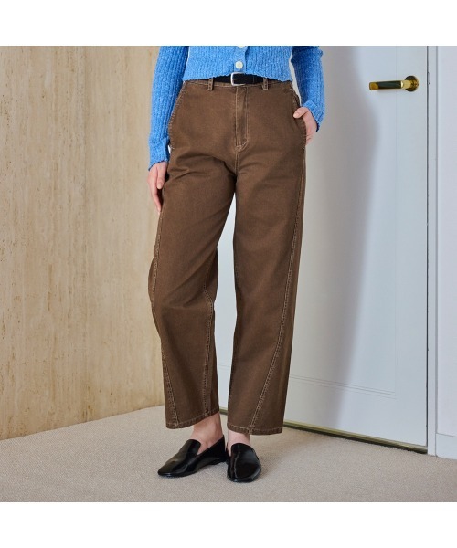 COMMON+HAUS(コモンハウス)の「ウォッシュド バレルパンツ(デニムパンツ・レディース・ブルー/アイボリー/ブラウン・S/M/L)」の22枚目の写真