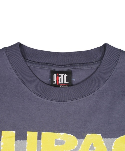 giant Vintage(ジャイアントヴィンテージ)の「【GIANT01】【Giant Vintage/ジャイアント ヴィンテージ】TUPAC COLLAGE AMBITIONS FRONT SCREEN PRINT OVERSIZED BOX SILHOUETTE T-SHIRTS(Tシャツ/カットソー・メンズ・ブルー系その他・MEDIUM/LARGE/X-LARGE/SMALL)」の5枚目の写真