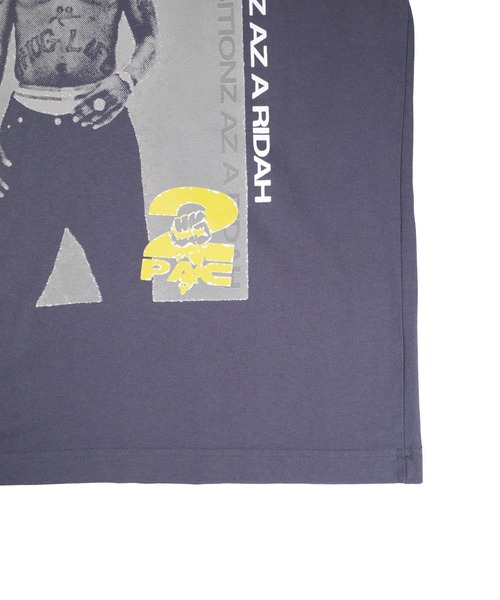 giant Vintage(ジャイアントヴィンテージ)の「【GIANT01】【Giant Vintage/ジャイアント ヴィンテージ】TUPAC COLLAGE AMBITIONS FRONT SCREEN PRINT OVERSIZED BOX SILHOUETTE T-SHIRTS(Tシャツ/カットソー・メンズ・ブルー系その他・MEDIUM/LARGE/X-LARGE/SMALL)」の7枚目の写真