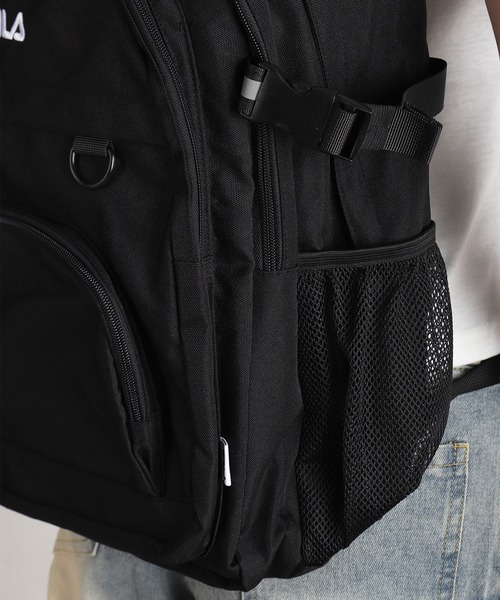 FILA(フィラ)の「FILA フィラ クリアポーチ付き スクールリュック 約30L 大容量 A4収納 PC収納 多機能(バックパック/リュック・メンズ・ブラック・FREE)」の9枚目の写真
