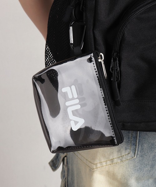 FILA(フィラ)の「FILA フィラ クリアポーチ付き スクールリュック 約30L 大容量 A4収納 PC収納 多機能(バックパック/リュック・メンズ・ブラック・FREE)」の10枚目の写真