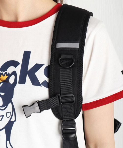 FILA(フィラ)の「FILA フィラ クリアポーチ付き スクールリュック 約30L 大容量 A4収納 PC収納 多機能(バックパック/リュック・メンズ・ブラック・FREE)」の7枚目の写真
