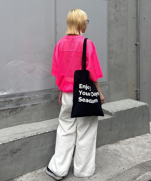 SOUNDSGOOOOD(サウンズグッド)の「【SOUNDS GOOOOD】メッシュロゴTEE(Tシャツ/カットソー・メンズ・ピンク/イエロー・ONE SIZE)」の16枚目の写真