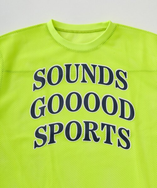 SOUNDSGOOOOD(サウンズグッド)の「【SOUNDS GOOOOD】メッシュロゴTEE(Tシャツ/カットソー・メンズ・ピンク/イエロー・ONE SIZE)」の20枚目の写真
