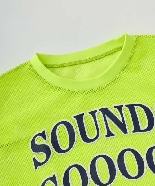SOUNDSGOOOOD(サウンズグッド)の「【SOUNDS GOOOOD】メッシュロゴTEE(Tシャツ/カットソー・メンズ・ピンク/イエロー・ONE SIZE)」の21枚目の写真