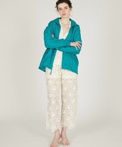 crinkle crinkle crinkle(クリンクルクリンクルクリンクル)の「【crinkle crinkle crinkle】sheer flower easy pants/シアーフラワーイージーパンツ(その他パンツ・レディース・アイボリー/ブラック・FREE)」の14枚目の写真