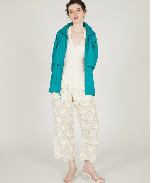 crinkle crinkle crinkle(クリンクルクリンクルクリンクル)の「【crinkle crinkle crinkle】sheer flower easy pants/シアーフラワーイージーパンツ(その他パンツ・レディース・アイボリー/ブラック・FREE)」の16枚目の写真
