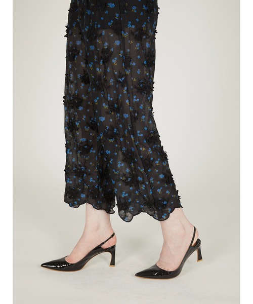 crinkle crinkle crinkle(クリンクルクリンクルクリンクル)の「【crinkle crinkle crinkle】sheer flower easy pants/シアーフラワーイージーパンツ(その他パンツ・レディース・アイボリー/ブラック・FREE)」の10枚目の写真