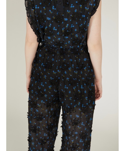 crinkle crinkle crinkle(クリンクルクリンクルクリンクル)の「【crinkle crinkle crinkle】sheer flower easy pants/シアーフラワーイージーパンツ(その他パンツ・レディース・アイボリー/ブラック・FREE)」の3枚目の写真