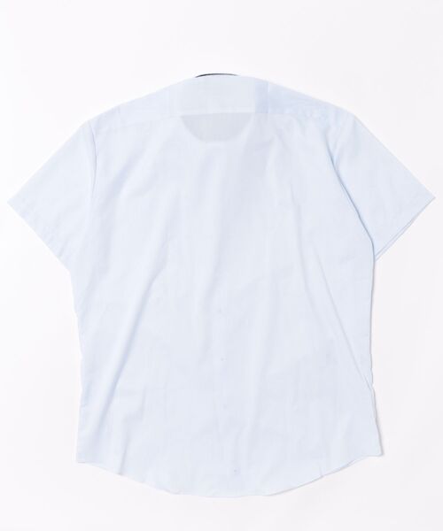 TOKYO SHIRTS(トウキョウシャツ)の「【吸水速乾】 形態安定ノンアイロン ボタンダウン 半袖ビジネスワイシャツ (大きいサイズ)(ビジネスシャツ・メンズ・サックスブルー・首回り45cm/首回り47cm)」の7枚目の写真