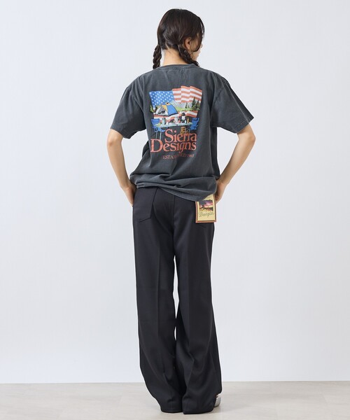 SIERRA DESIGNS（シェラデザイン）の「【SIERRA DESIGNS / シエラデザインズ】AMERICAN CAMPING STYLE TEE / アメリカンキャンプスタイル Tシャツ（Tシャツ/カットソー・メンズ・ブラック/ホワイト・M/L）」の4枚目の写真