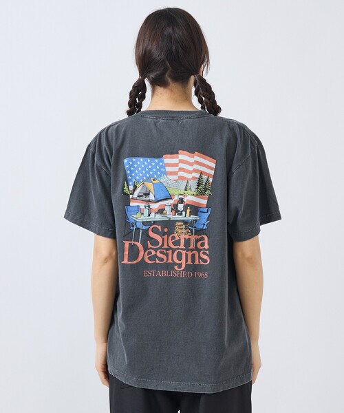 SIERRA DESIGNS（シェラデザイン）の「【SIERRA DESIGNS / シエラデザインズ】AMERICAN CAMPING STYLE TEE / アメリカンキャンプスタイル Tシャツ（Tシャツ/カットソー・メンズ・ブラック/ホワイト・M/L）」の6枚目の写真