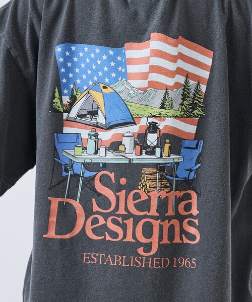 SIERRA DESIGNS（シェラデザイン）の「【SIERRA DESIGNS / シエラデザインズ】AMERICAN CAMPING STYLE TEE / アメリカンキャンプスタイル Tシャツ（Tシャツ/カットソー・メンズ・ブラック/ホワイト・M/L）」の7枚目の写真