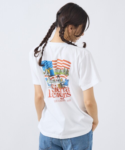 SIERRA DESIGNS（シェラデザイン）の「【SIERRA DESIGNS / シエラデザインズ】AMERICAN CAMPING STYLE TEE / アメリカンキャンプスタイル Tシャツ（Tシャツ/カットソー・メンズ・ブラック/ホワイト・M/L）」の18枚目の写真
