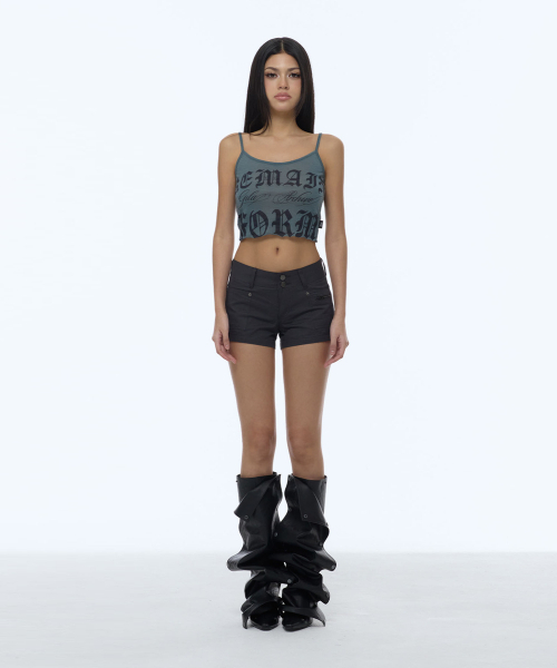 GILAARCHIVE（ギラアーカイブ）の「RAW CUT-OFF CROP TANK TOP_GREEN（Tシャツ/カットソー・レディース・その他・FREE）」の2枚目の写真
