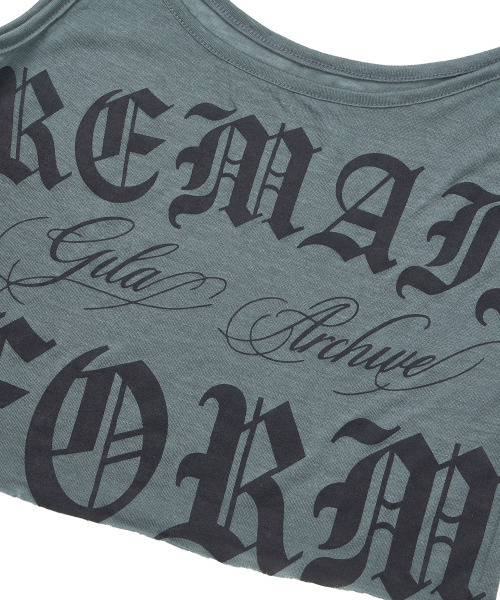 GILAARCHIVE（ギラアーカイブ）の「RAW CUT-OFF CROP TANK TOP_GREEN（Tシャツ/カットソー・レディース・その他・FREE）」の7枚目の写真