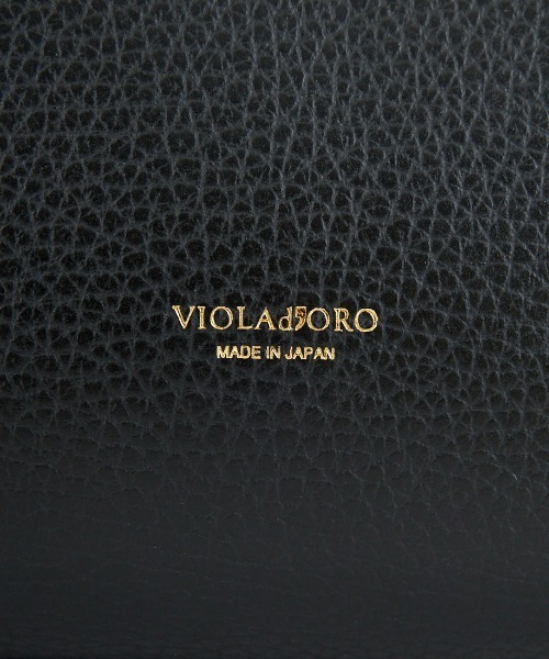 VIOLAd'ORO（ヴィオラドーロ）の「[VIOLAd’ORO/ヴィオラドーロ] TRERO 型押し イタリアンレザー2WAYバッグ（トートバッグ・レディース・ブラック・ONE SIZE）」の7枚目の写真