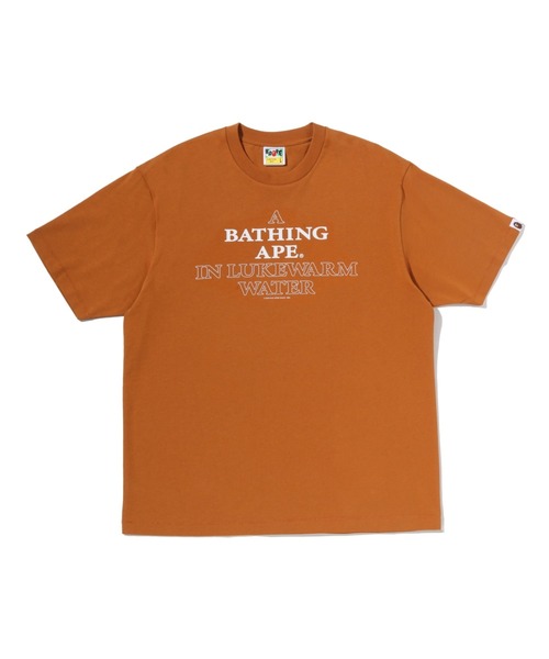 A BATHING APE(アベイシングエイプ)の「APE HEAD A BATHING APE RELAXED FIT TEE(Tシャツ/カットソー・メンズ・ブラウン/グリーン/レッド/ブラック・XX-LARGE/X-LARGE/SMALL/MEDIUM/LARGE)」の1枚目の写真