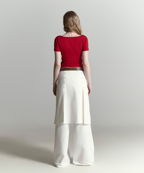 HALF DEVIL US(ハーフデビルアス)の「ハイブリッドマルチプリーツスカート_ホワイト(スカート・レディース・その他・SMALL/MEDIUM)」の9枚目の写真