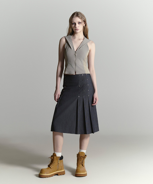 HALF DEVIL US(ハーフデビルアス)の「ハイブリッドマルチプリーツスカート_ホワイト(スカート・レディース・その他・SMALL/MEDIUM)」の10枚目の写真