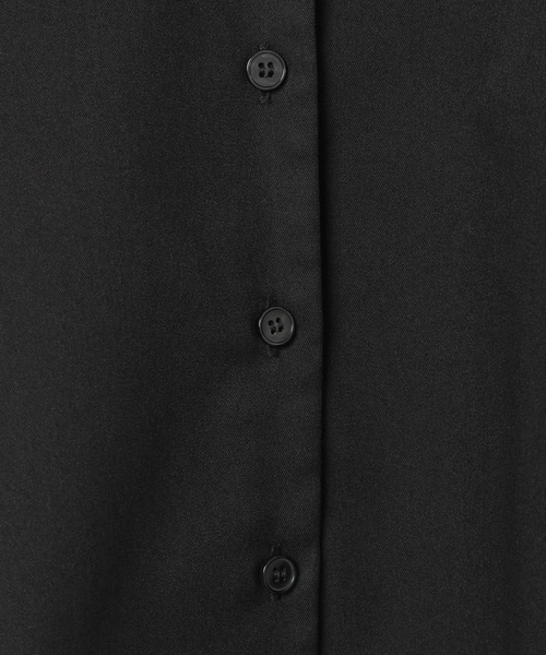PAGEBOY(ページボーイ)の「【イージーケア/接触冷感/UVカット/セットアップ対応】シフトセットドロストショートシャツ(シャツ/ブラウス・レディース・ネイビー系/グレー系その他/ブラック・FREE)」の8枚目の写真