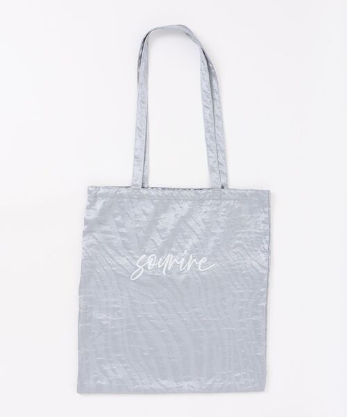 and it_(アンドイット)の「rogo刺繍トートバッグ(トートバッグ・レディース・ゴールド/グレー/ピンク/グリーン・FREE)」の1枚目の写真