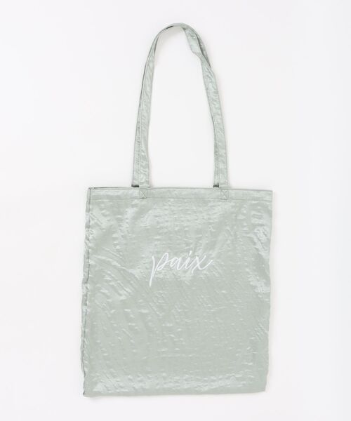 and it_(アンドイット)の「rogo刺繍トートバッグ(トートバッグ・レディース・ゴールド/グレー/ピンク/グリーン・FREE)」の2枚目の写真