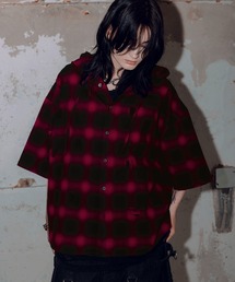 Mesh layered dot shirt / メッシュレイヤードドットシャツ（シャツ