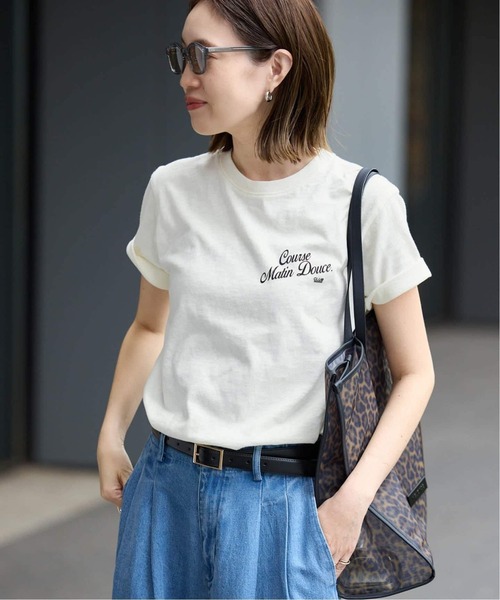 SLOBE IENA(スローブイエナ)の「《追加》アソートグラフィックロゴTEE(Tシャツ/カットソー・レディース・グリーン/ホワイト/グレー・FREE)」の6枚目の写真