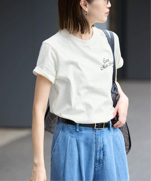 SLOBE IENA(スローブイエナ)の「《追加》アソートグラフィックロゴTEE(Tシャツ/カットソー・レディース・グリーン/ホワイト/グレー・FREE)」の7枚目の写真