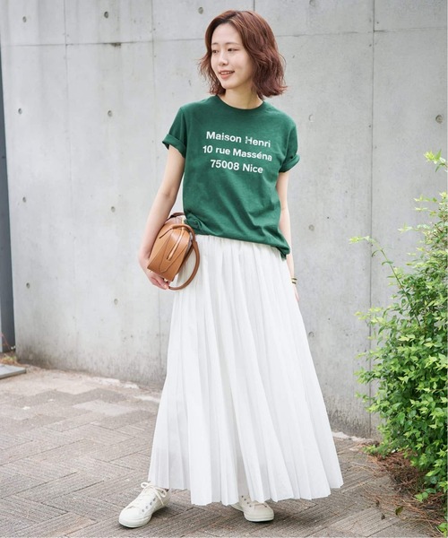 SLOBE IENA(スローブイエナ)の「《追加》アソートグラフィックロゴTEE(Tシャツ/カットソー・レディース・グリーン/ホワイト/グレー・FREE)」の9枚目の写真