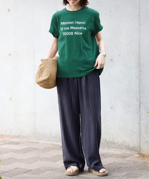 SLOBE IENA(スローブイエナ)の「《追加》アソートグラフィックロゴTEE(Tシャツ/カットソー・レディース・グリーン/ホワイト/グレー・FREE)」の15枚目の写真