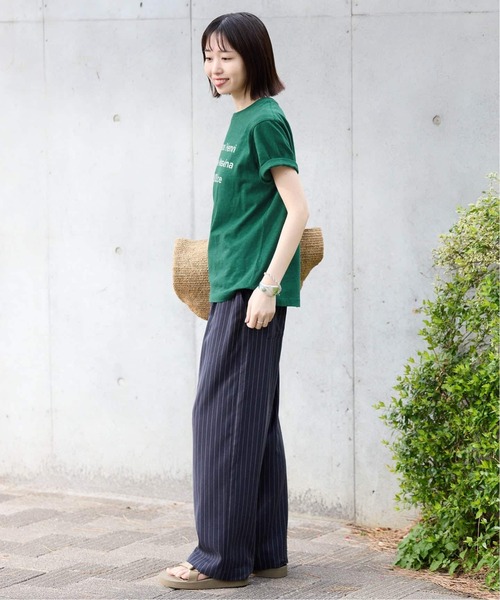 SLOBE IENA(スローブイエナ)の「《追加》アソートグラフィックロゴTEE(Tシャツ/カットソー・レディース・グリーン/ホワイト/グレー・FREE)」の16枚目の写真