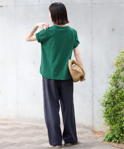 SLOBE IENA(スローブイエナ)の「《追加》アソートグラフィックロゴTEE(Tシャツ/カットソー・レディース・グリーン/ホワイト/グレー・FREE)」の17枚目の写真