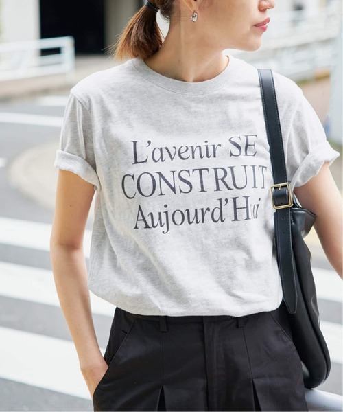 SLOBE IENA(スローブイエナ)の「《追加》アソートグラフィックロゴTEE(Tシャツ/カットソー・レディース・グリーン/ホワイト/グレー・FREE)」の2枚目の写真