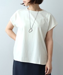 【M/L】シルケット天竺フレンチスリーブTシャツ