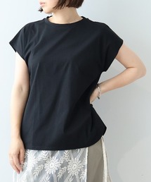 【M/L】シルケット天竺フレンチスリーブTシャツ