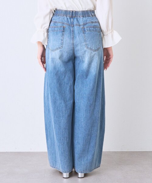La boutique BonBon(ラブティックボンボン)の「【涼しいデニム】綿麻カーブデニムパンツ(その他パンツ・レディース・サックスブルー・2/1)」の15枚目の写真
