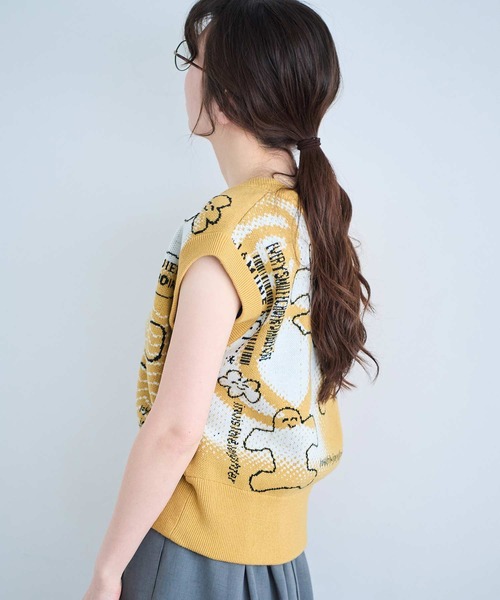 I am I in fact...（アイアムアイインファクト）の「JOI2DA VEST（ニット/セーター・レディース・ベージュ・FREE）」の5枚目の写真
