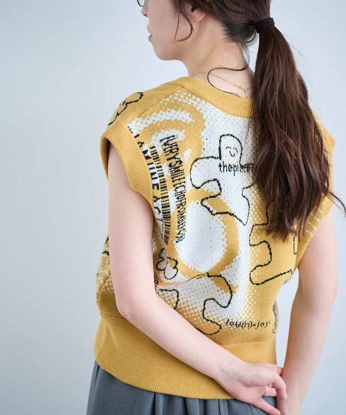 I am I in fact...（アイアムアイインファクト）の「JOI2DA VEST（ニット/セーター・レディース・ベージュ・FREE）」の6枚目の写真