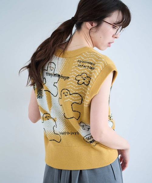 I am I in fact...（アイアムアイインファクト）の「JOI2DA VEST（ニット/セーター・レディース・ベージュ・FREE）」の7枚目の写真